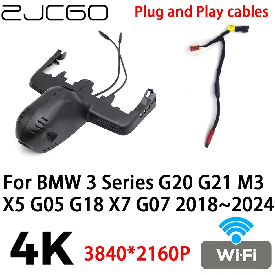 Cameră de bord pentru BMW Seria 3 G20 Sedan, recorder video 4K 2160P, Plug and Play, securitate în mașină
