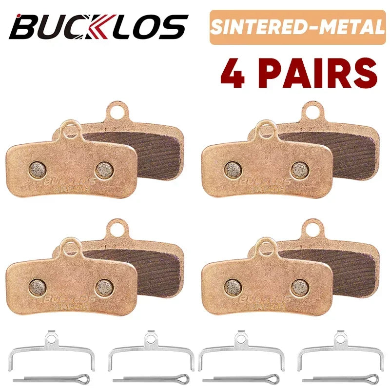 BUCKLOS Sintered-Metal MTB Brake Pads &ndash; High Wear Resistance Sintered 4Pairs