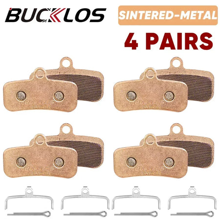 BUCKLOS Sintered-Metal MTB Brake Pads &ndash; High Wear Resistance Sintered 4Pairs