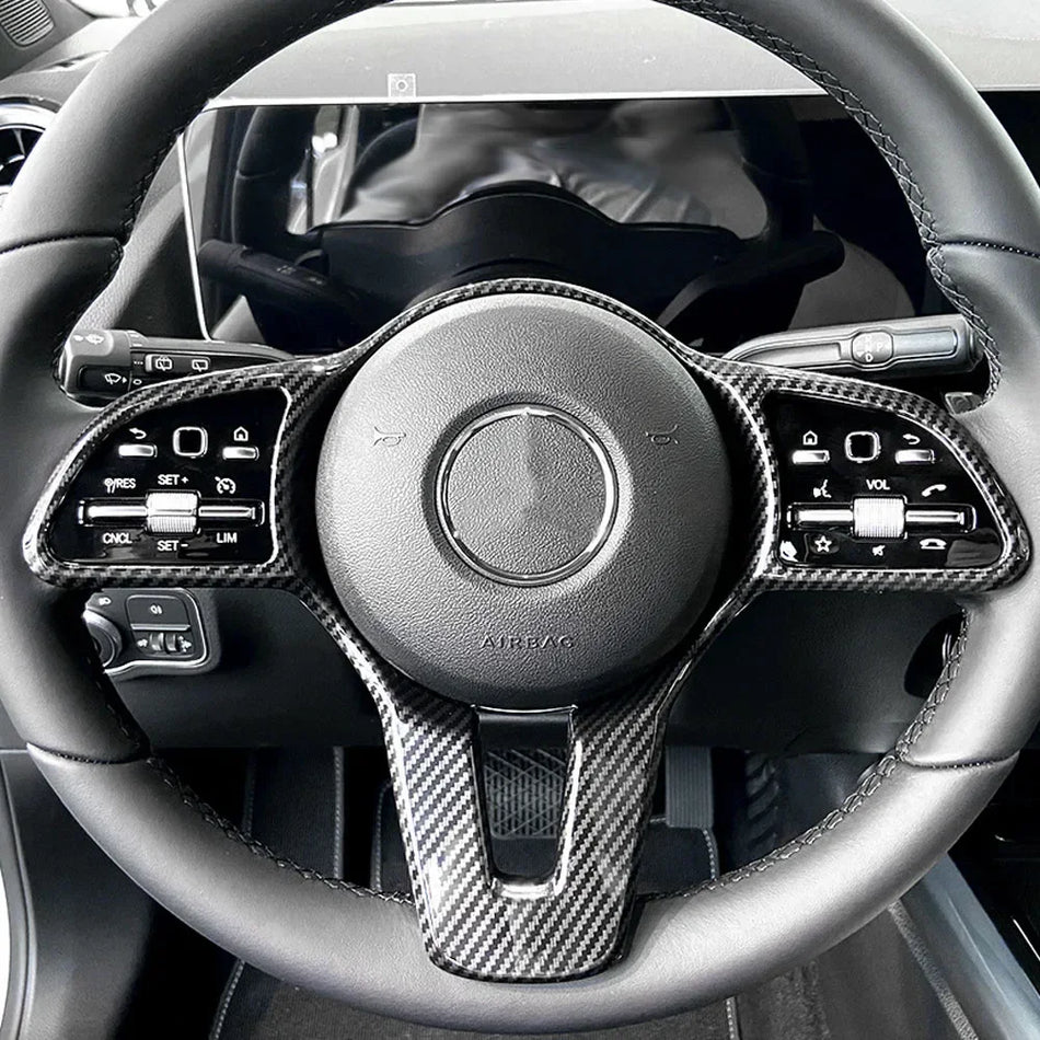 Copertura Pannello Volante Mercedes-Benz W177 ABS Aspetto Fibra di Carbonio