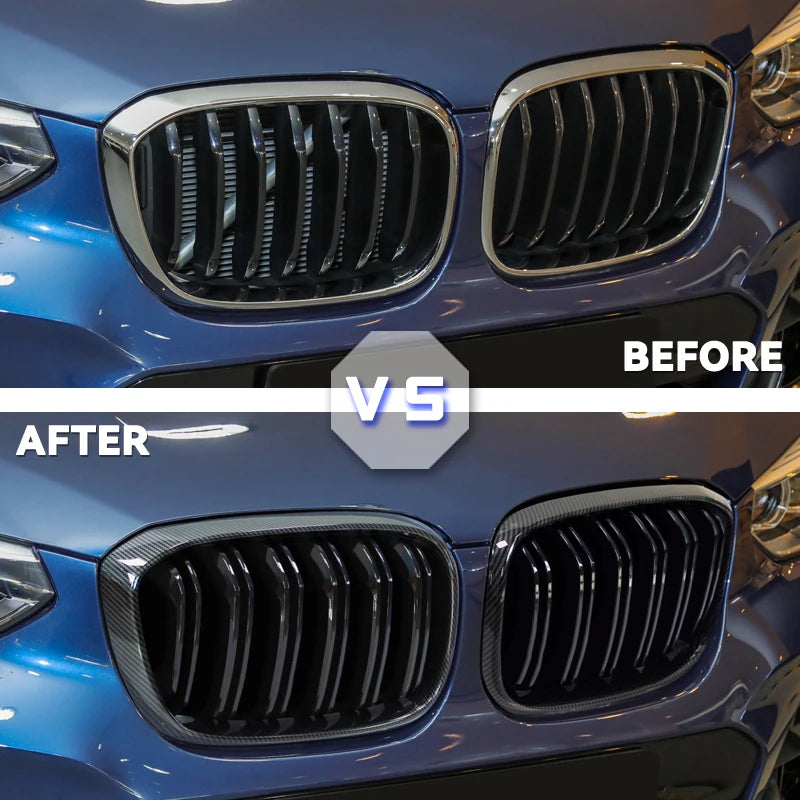 Гладкая черная решетка радиатора BMW G01 G08 спереди 2018 2022 X3 X4