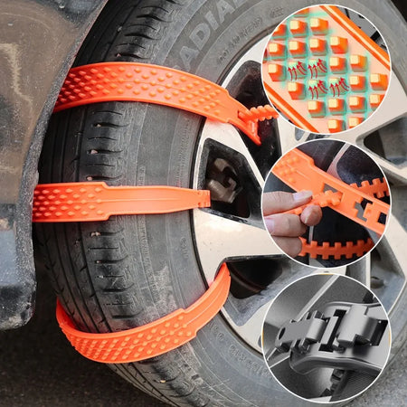 New Car Tire Chains &ndash; Durable Anti Skid Snow Traction