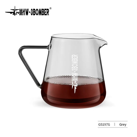 MHW-3BOMBER 500ml Borosilicate Glass Coffee Server Grey