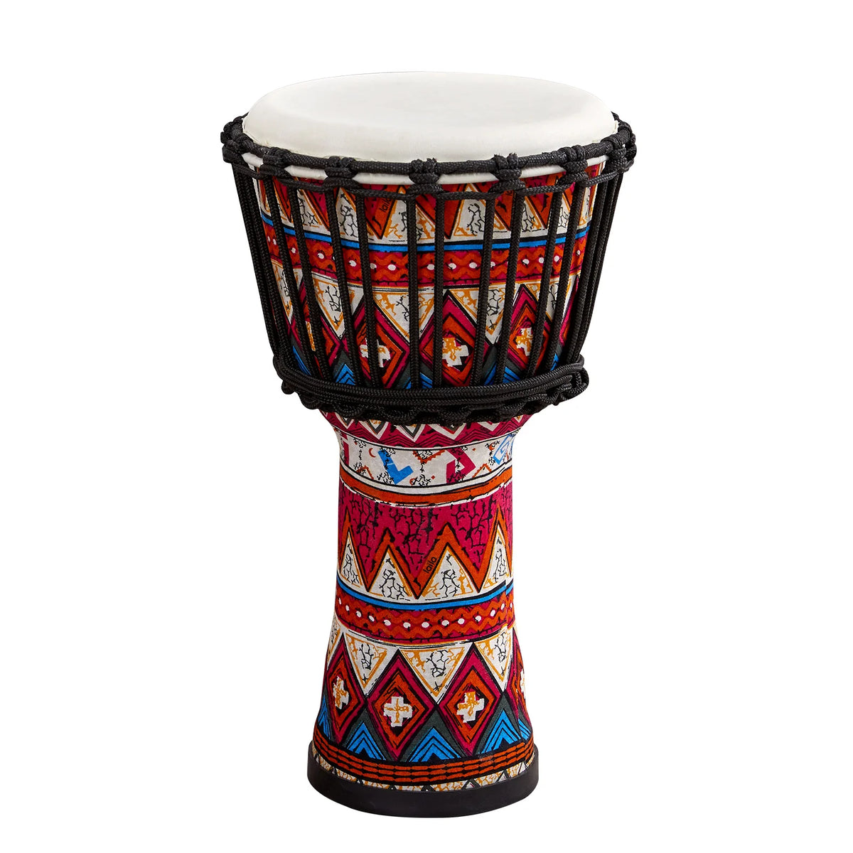 8 Inch Portable African Drum Djembe Hand Drum &ndash; Travel Ease Red