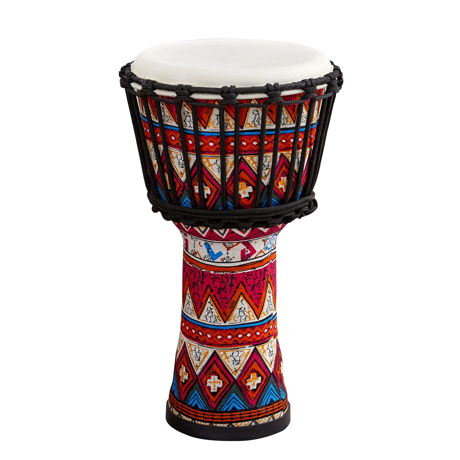 8 Inch Portable African Drum Djembe Hand Drum &ndash; Travel Ease Red