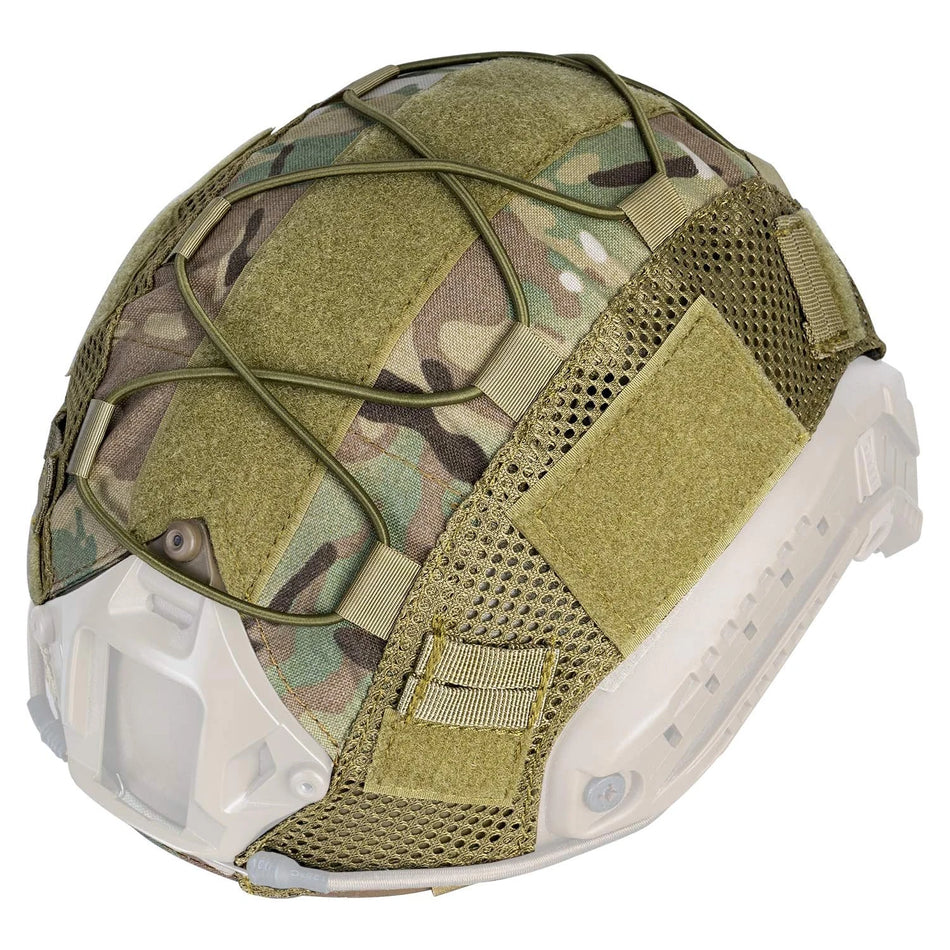 Copertura per casco tattico resistente all'acqua, 500D Cordura Camo, adatta per caschi Airsoft