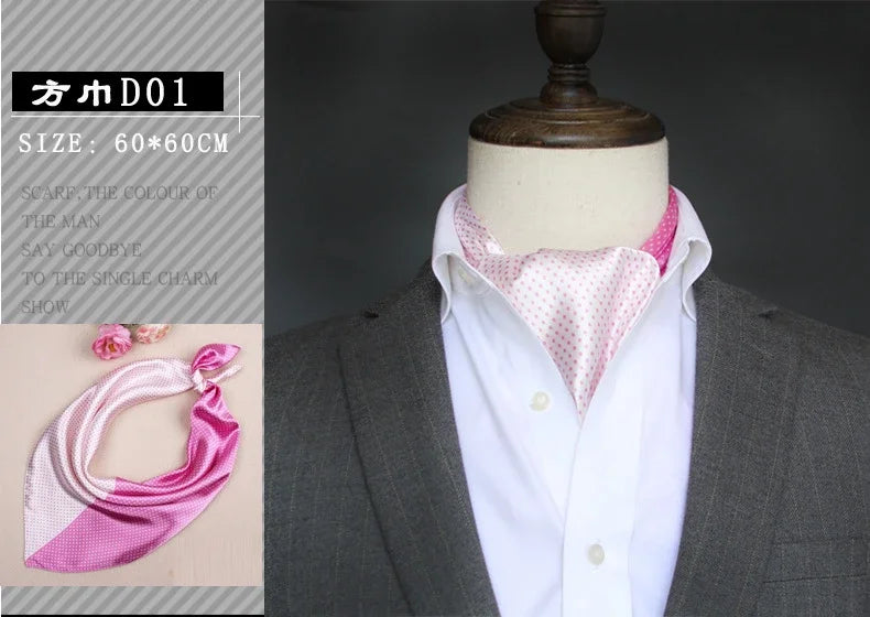 British Men's Silk Scarf &ndash; Elegant Satin Touch