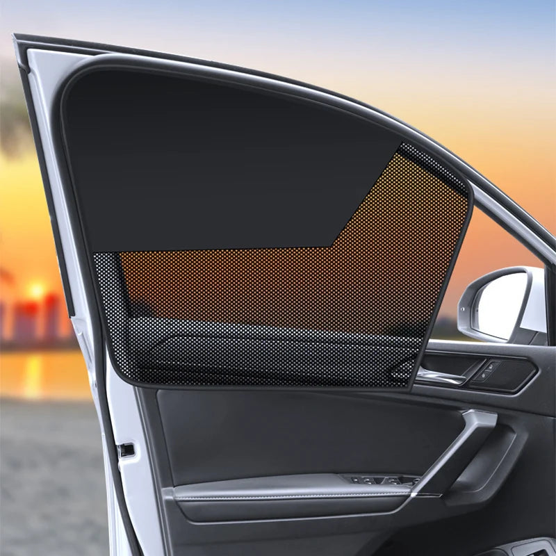 Magnetic UV Blocking Side Window Sunshade Net Curtain