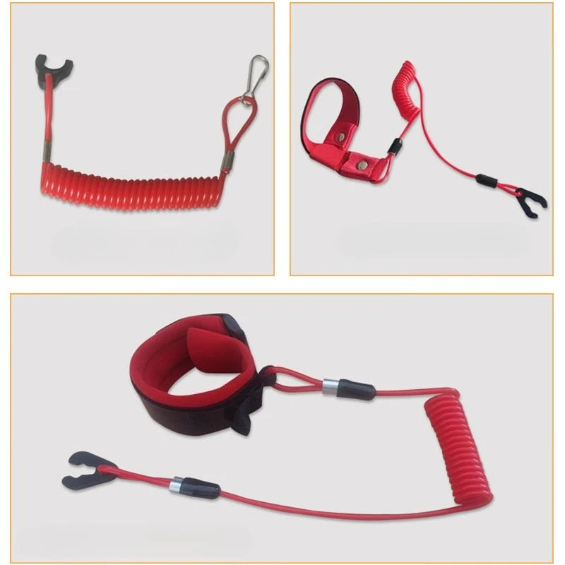 Universal Marine Outboard Kill Switch Lanyard &ndash; Floating