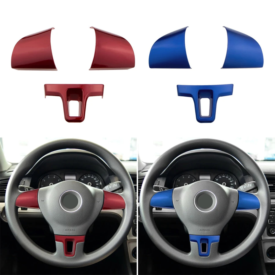 Dekorativna naljepnica za volan za Volkswagen Tiguan unutarnje obloge, srebrna, crna ili imitacija završne obrade