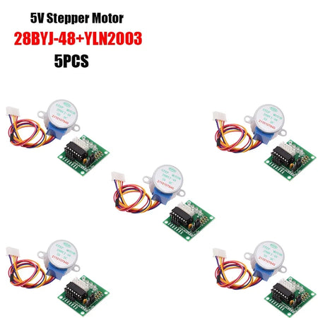 28BYJ-48 Stepper Motor Kit &ndash; High Torque Performance for Arduino Projects 5PCS