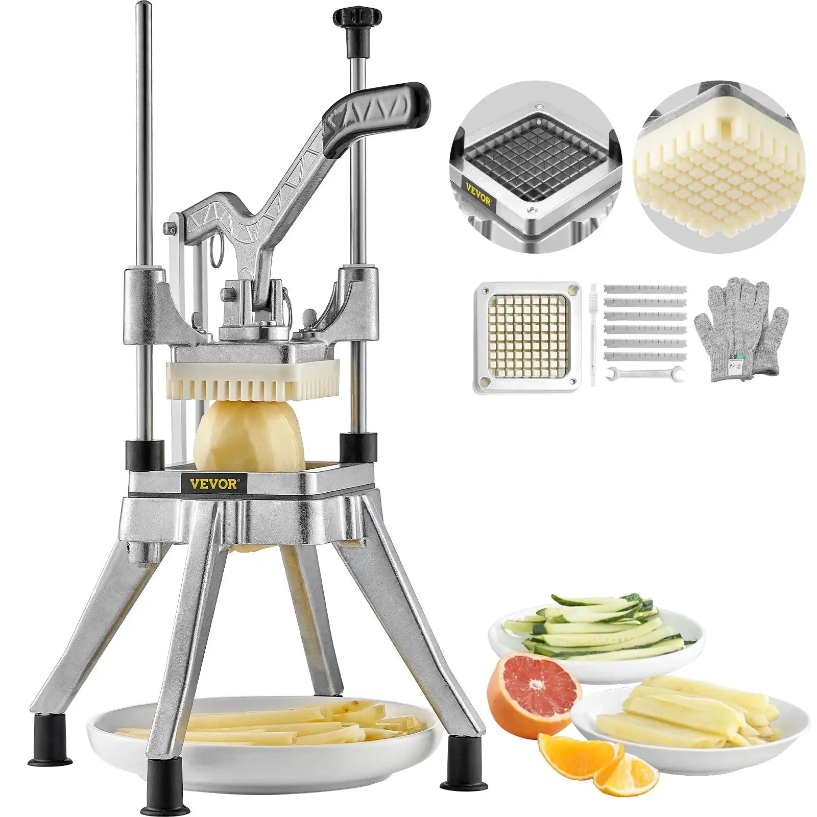 French Fry Cutter Onion Slicer Stainless Steel