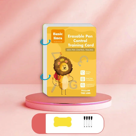 Reusable Montessori Magic Practice Workbook for Kids - Tracing &amp; Drawing Educational Tool Basic lines