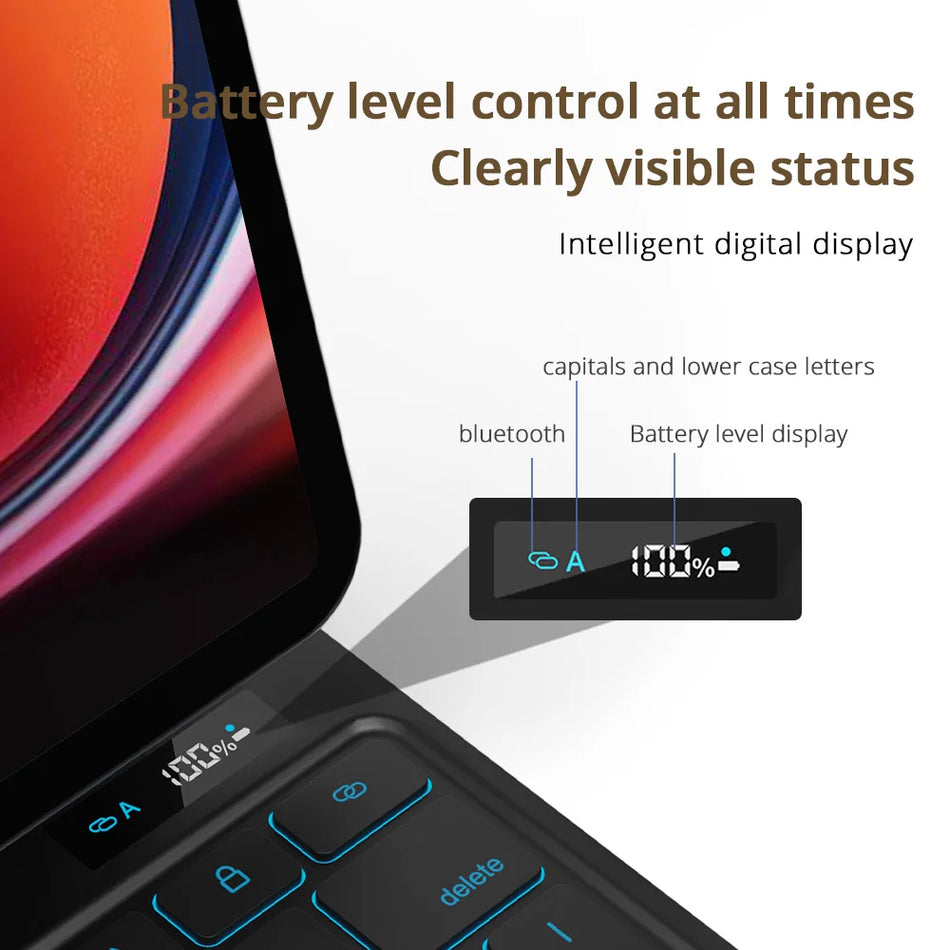 Magic Keyboard Case for Galaxy Tab S9+ - Backlit Trackpad