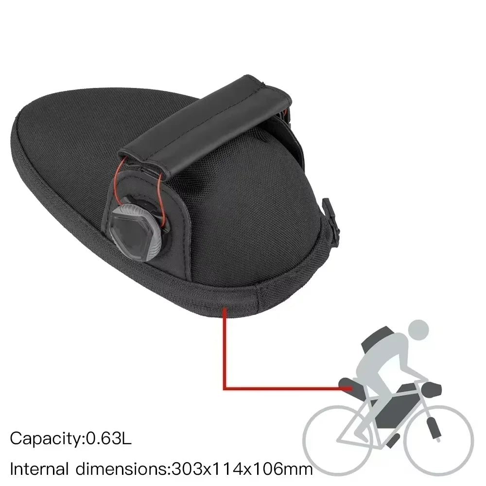 Seat Packs Saddle Bag &ndash; Waterproof Durable Nylon with YKK Zipper ZXC WB02