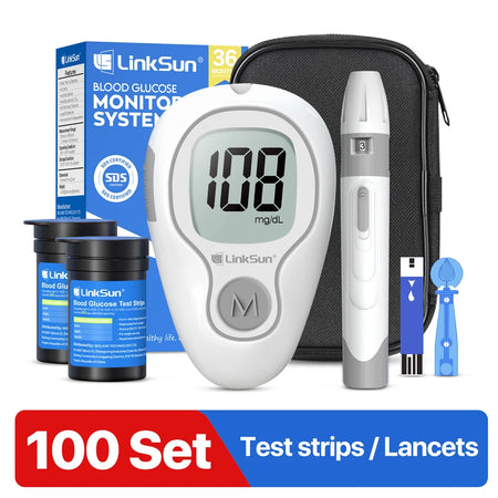 LinkSun G-425-3 &ndash; Blood Glucose Test Kit With Strips G-425-3 100suit / CHINA