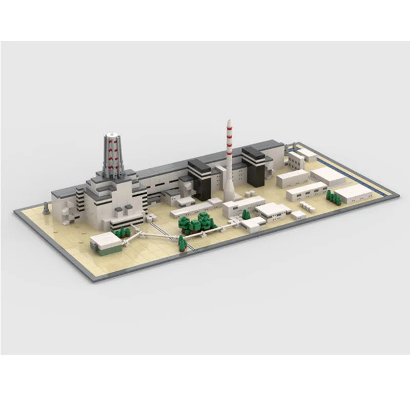 Chernobyl Nuclear Power Plant Building Blocks - MOC-124446 Famous Architectural Model