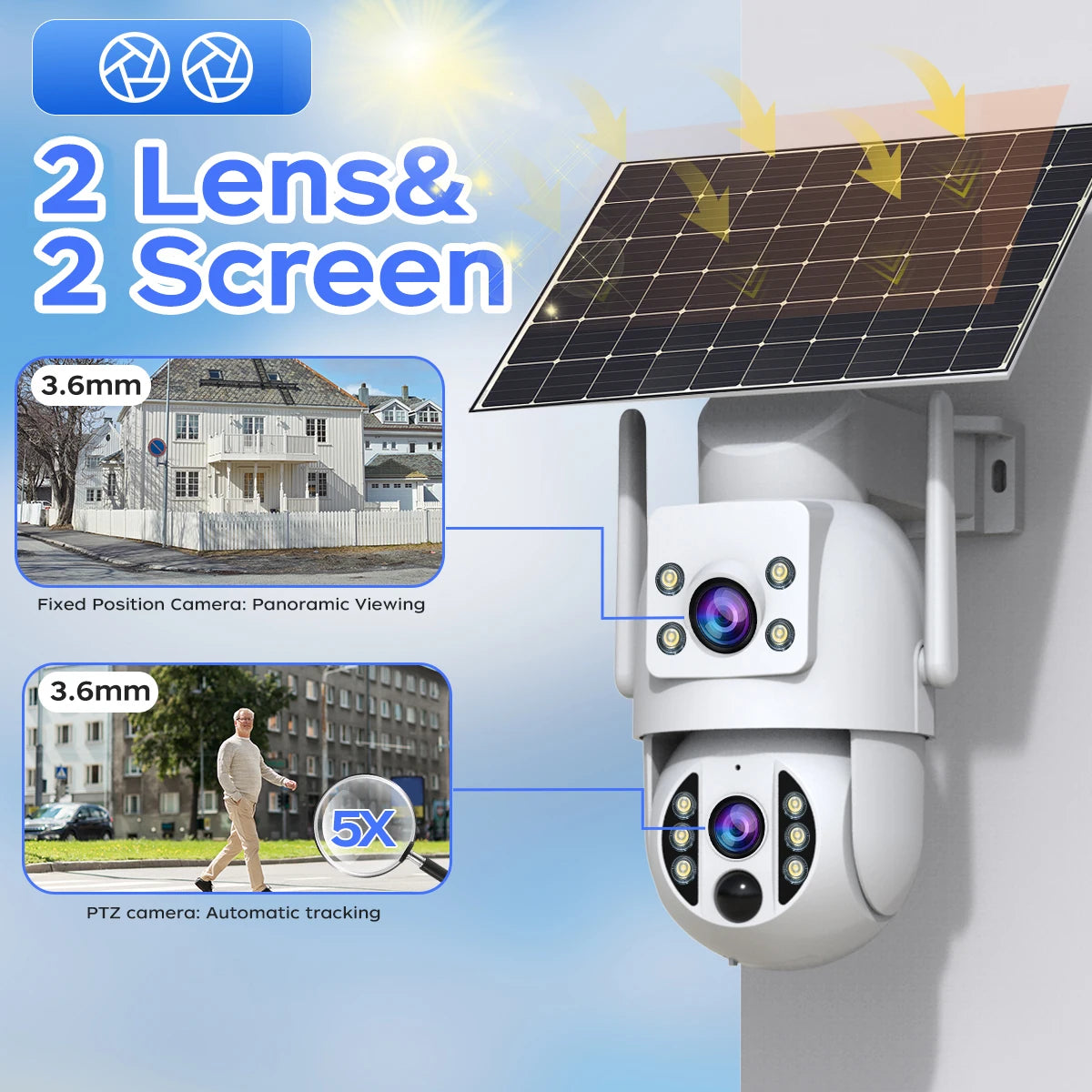 JOOAN 4K Solar Security Camera