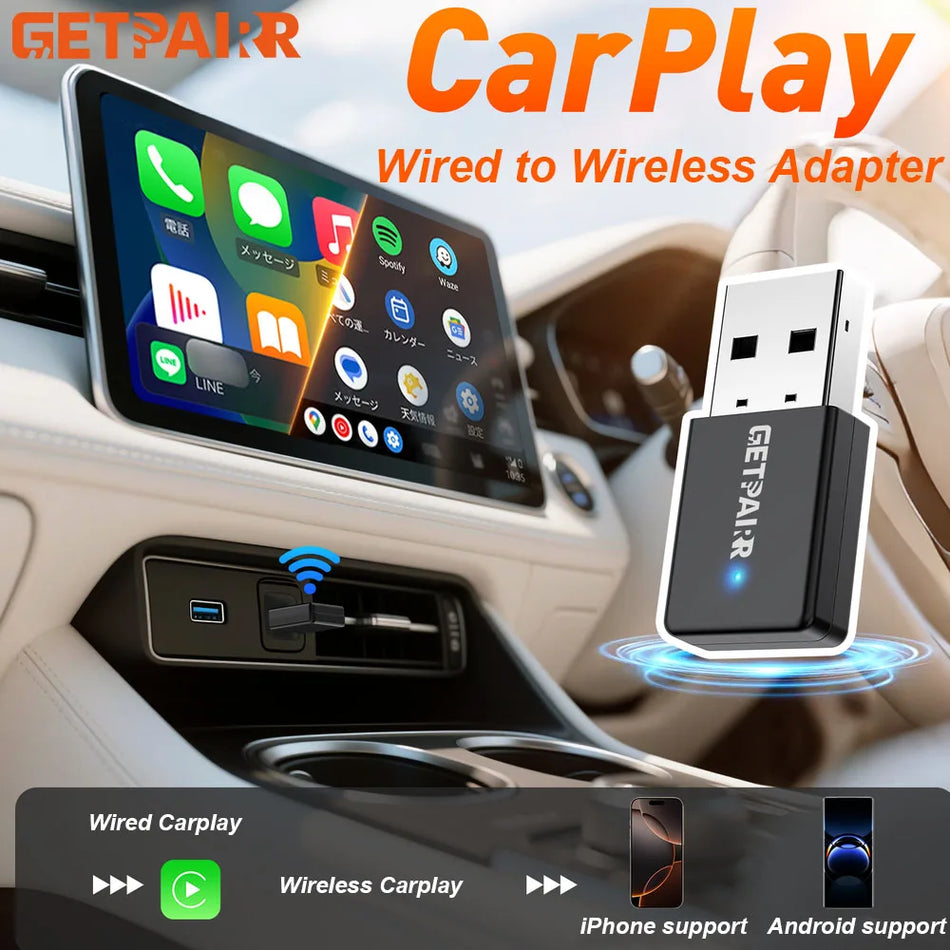 Mercedes-Benz Mini Ultra 2'si 1 Arada Kablosuz CarPlay Android Auto Adaptörü