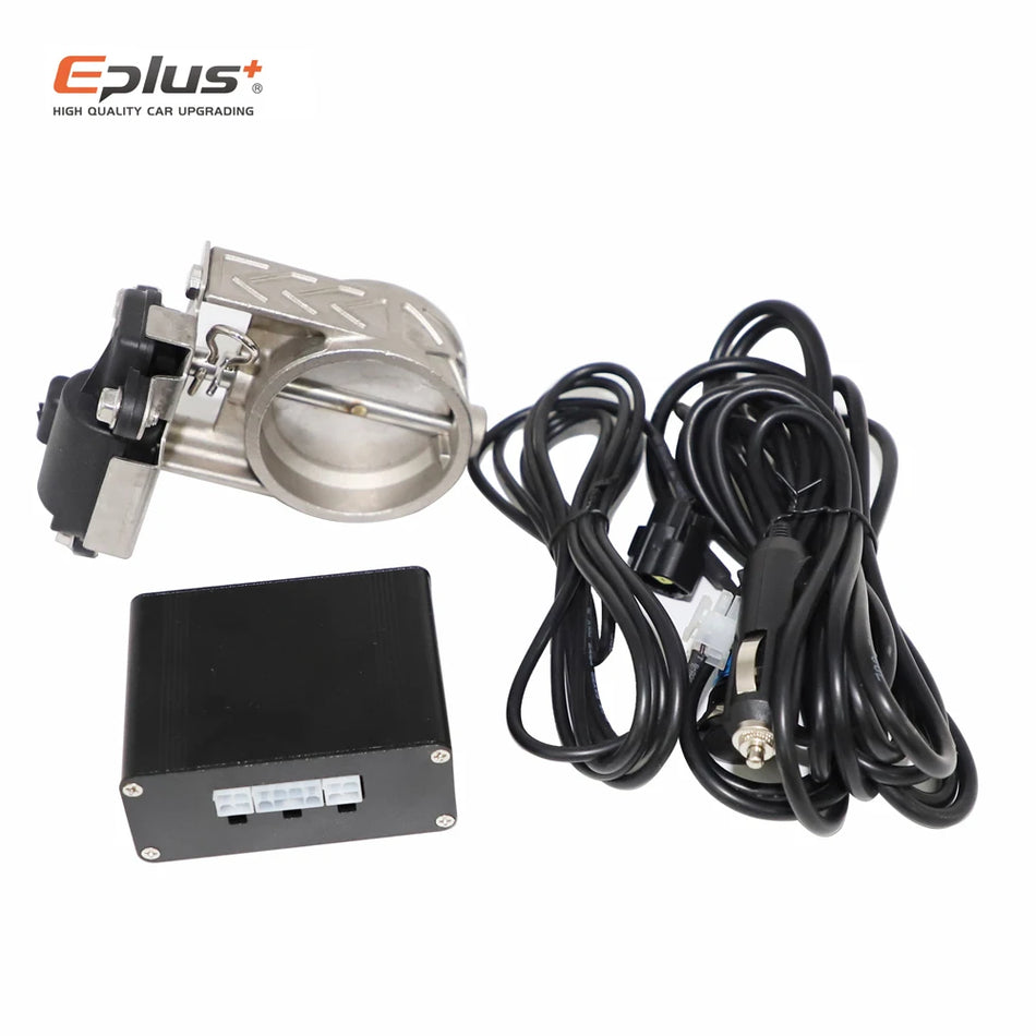 Aluminum Universal Exhaust Valve Kit with Button Controller for 51/63/76mm