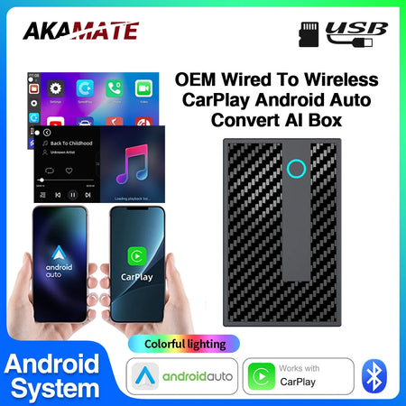 AKAMATE Wireless CarPlay Android Auto &ndash; Closed System 32GB