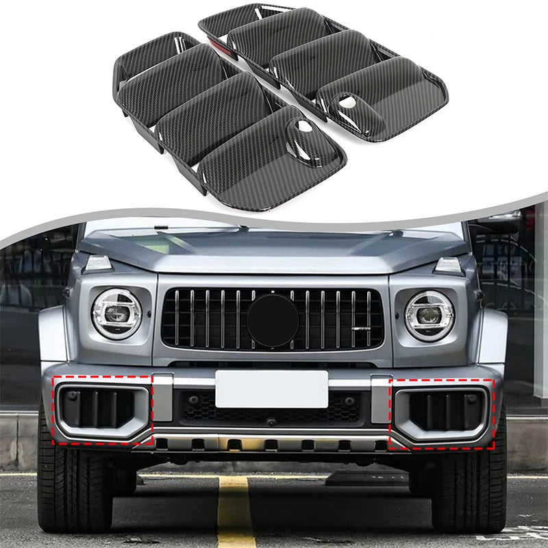 ABS oglekļa šķiedras priekšējās restes rāmis Mercedes G63 2025