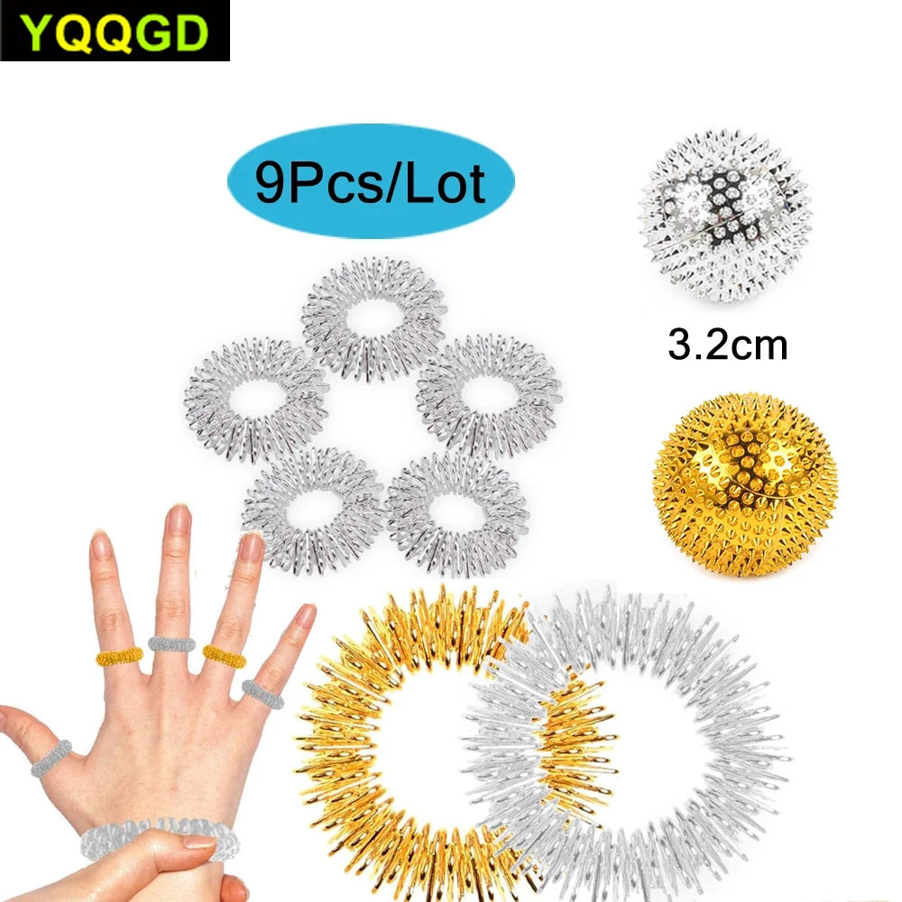 YQQGD Acupressure Rings and Bracelets &ndash; Effective Pain Relief Massage