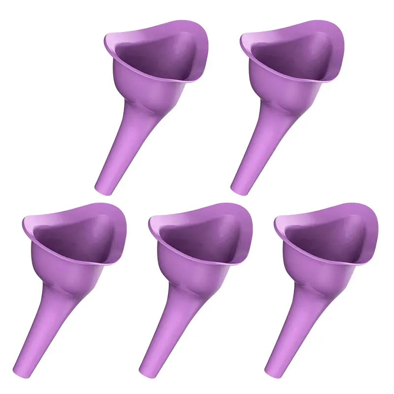 Car Urinal Portable Shrinkable Potty &ndash; Hygienic And Durable purple 5pcs