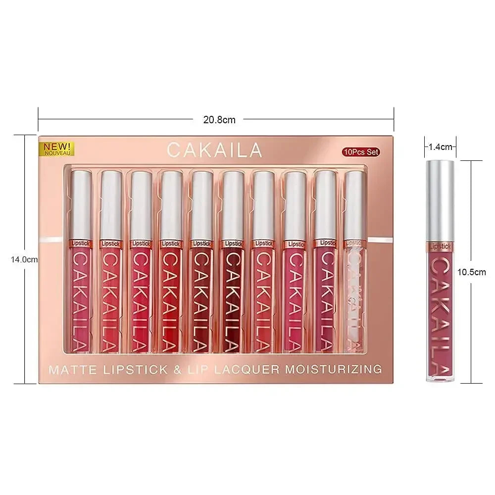 NoEnName_Null Matte Lipstick Set &ndash; Waterproof Long-Lasting Beauty for All Skin Types