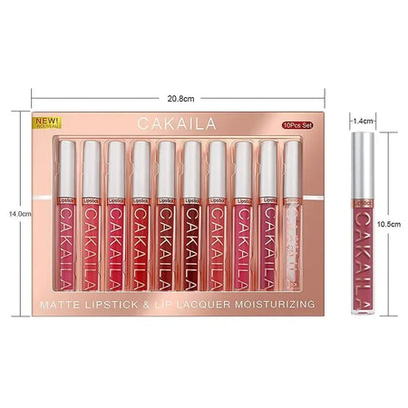 NoEnName_Null Matte Lipstick Set &ndash; Waterproof Long-Lasting Beauty for All Skin Types