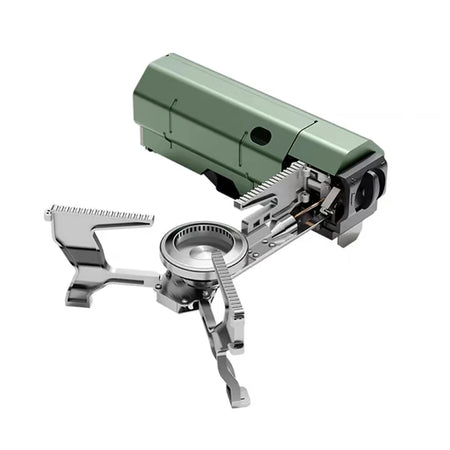 Camping Gas Stove 2670W &ndash; Portable and Efficient Cooking Solution Green