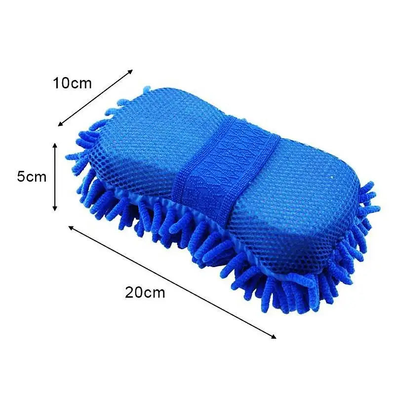 Ultrafijne Chenille Auto Was Handschoenen Met Polyester Spons, Raam Borstel