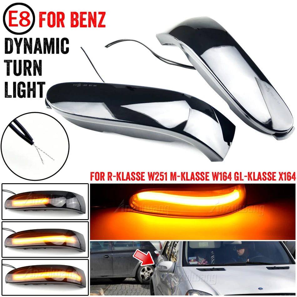 Luces de señal de giro dinámicas LED indicadores secuenciales para Mercedes-Benz W164 X164 W251
