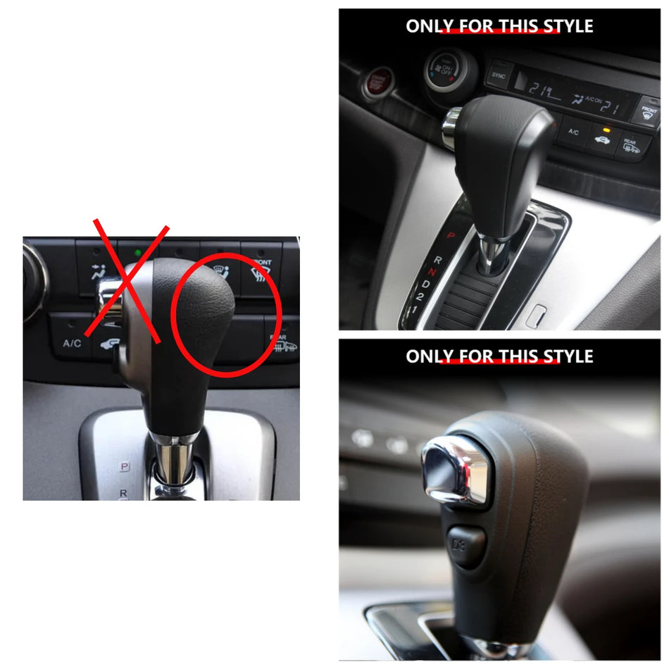 Copertura del pomello del cambio in pelle per Honda CR-V trasmissione automatica guida a sinistra accessorio interno antiscivolo