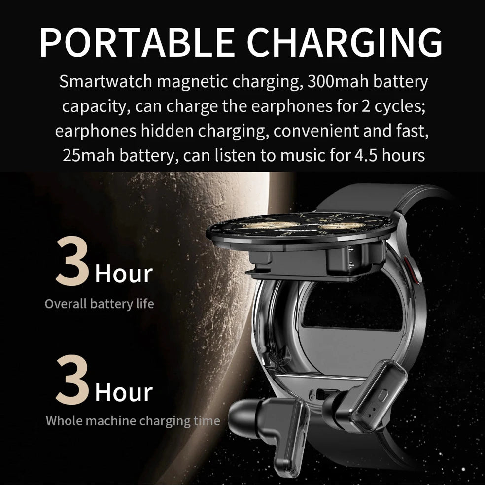2-in-1 TWS Headset Smartwatch
