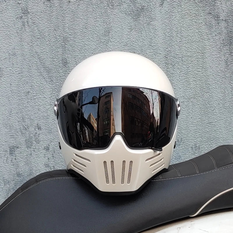 ORZ Full Face Modular Helmet Vintage Chopper &ndash; DOT Approved