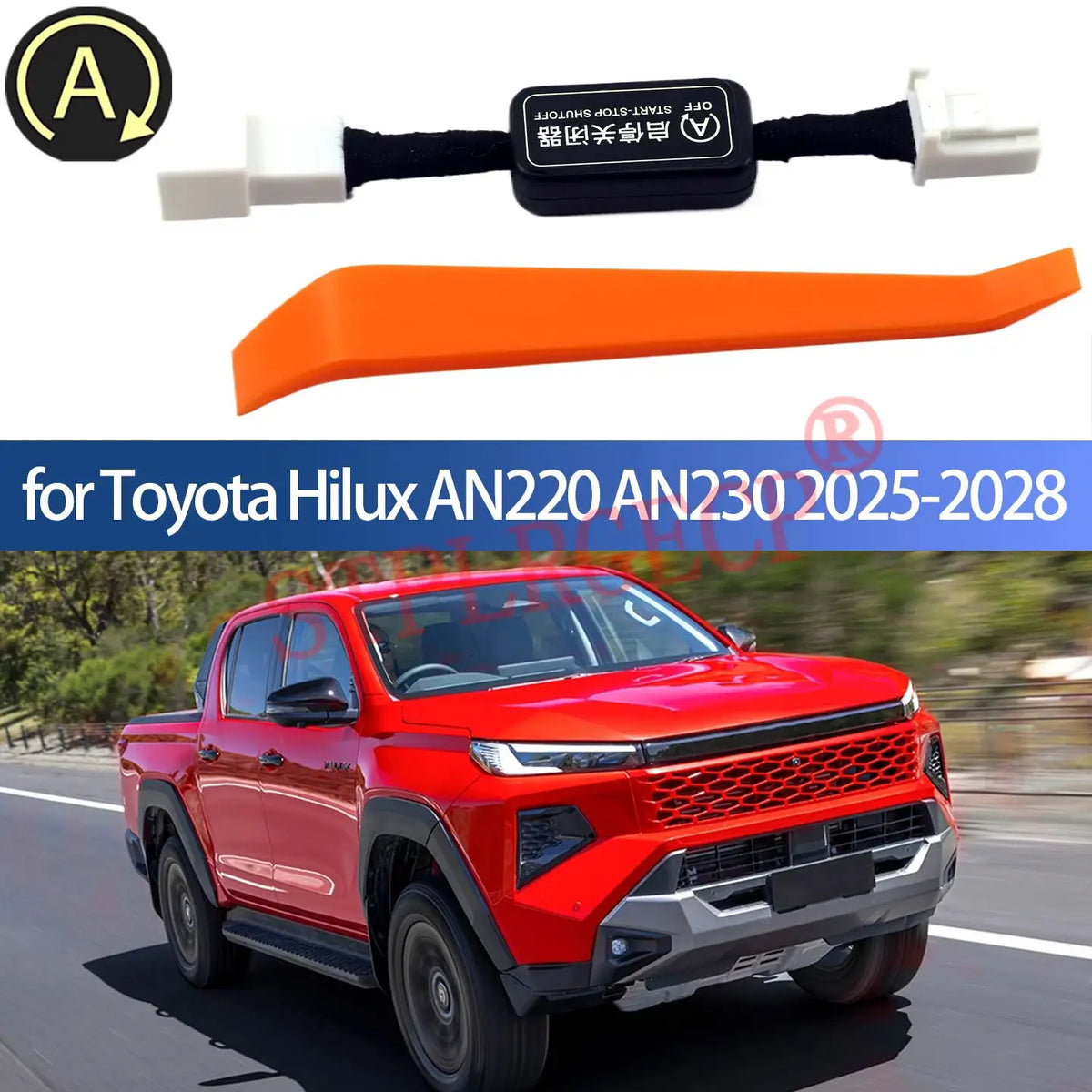 Automatic Stop Start Engine System Off Cable Plug and Play Eliminator for Toyota Hilux Ninth Generation AN220 AN230 2025-2028 by InterCyprus Trading Ltd