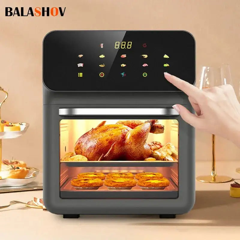 10L Large Capacity Oil Free Air Fryer With 360 Convection
