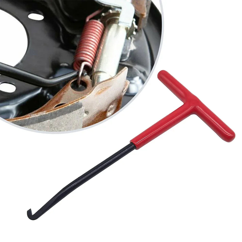 Универсален инструмент за издърпване на пружини за мотоциклетен ауспух с T-дръжка, метал и гума