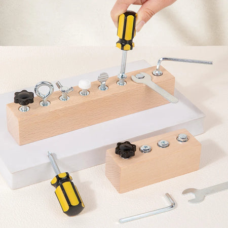 Kids Wooden Screw Nut Disassembly Toy &ndash; Fine Motor Skills