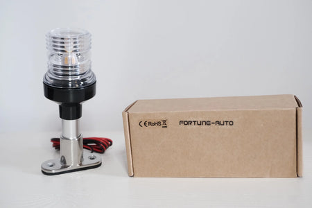 Pure White 12-24V Fold Down Waterproof LED Marine Navigation Light 6inch 45mm Style