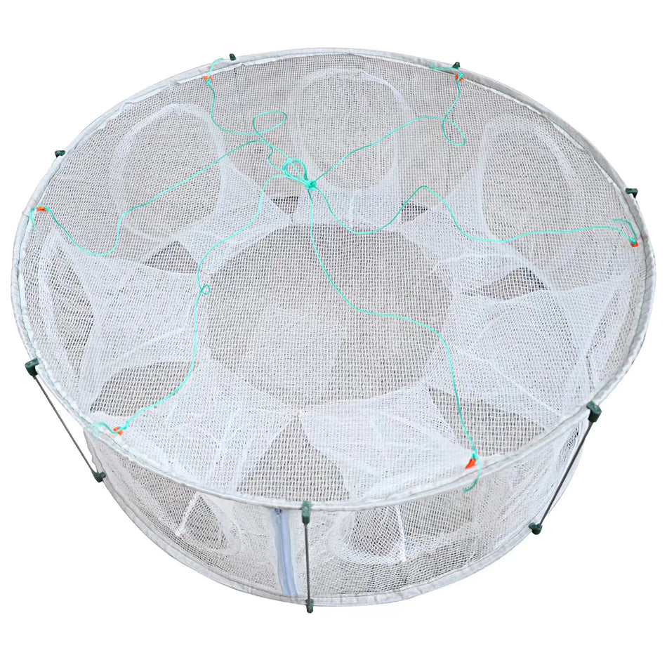Foldable Automatic Fishing Net for Crabs, Lobsters, and More - Durable &amp; Easy to Use