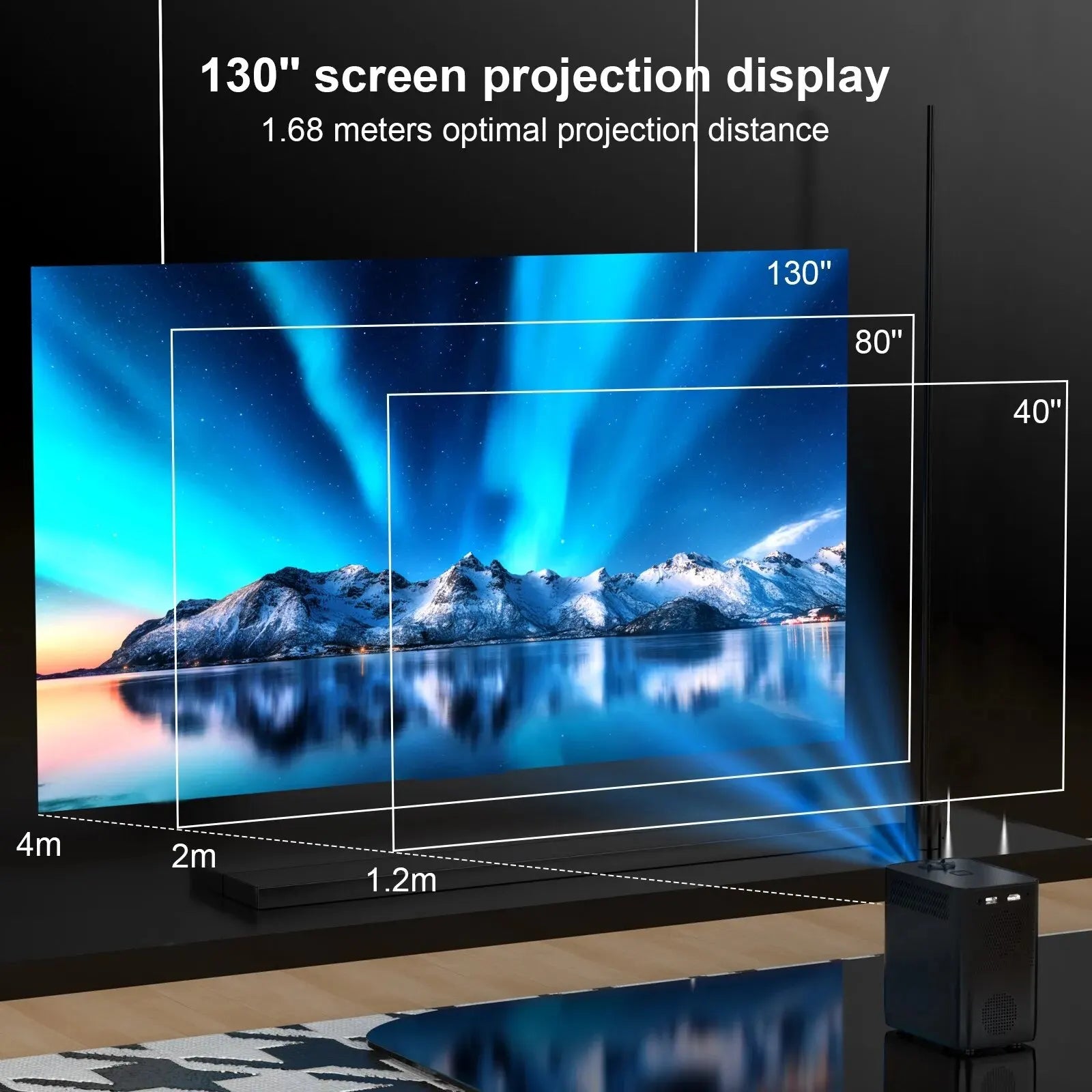 HONGTOP S30MAX &ndash; Ultra-Bright 4K Android Projector Pro