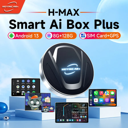 2025 HEYINCAR CarPlay Smart Ai TV Box Plus &ndash; Wireless Android Auto with 8GB RAM and 128GB Storage