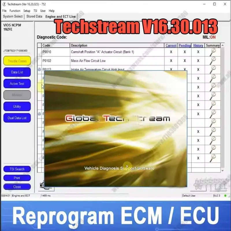 Techstream V16.30.013 Skanningsverktyg För Toyota, Lexus, Scion Bilar, ECM ECU Reprogrammering