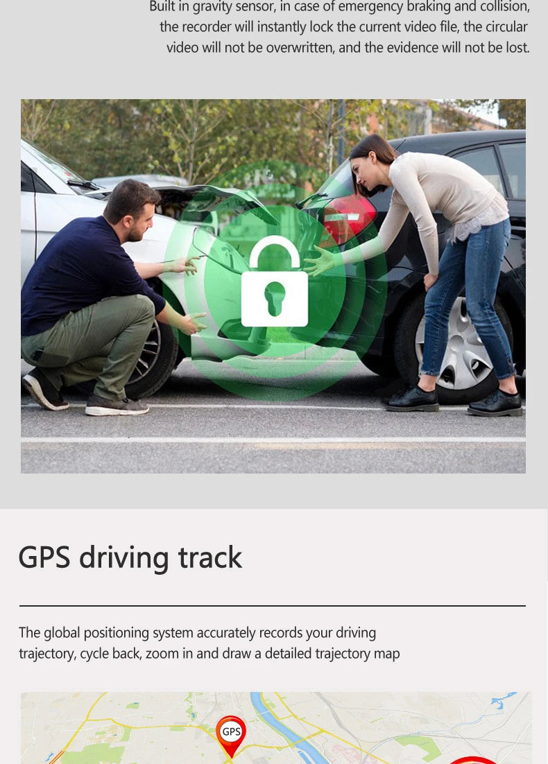 10&quot; Touch Screen Mirror Cam with Dual 1080P