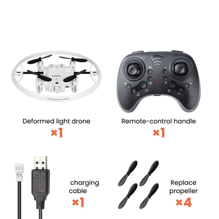 RC Drone With LED Light &ndash; 2.4G Remote Control Stunt white