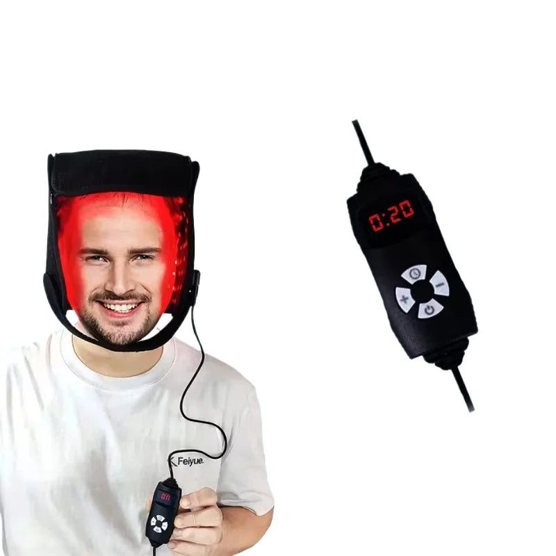 Červená světelná terapie čepice pro růst a obnovu vlasů