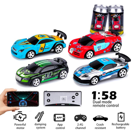 1/58 RC Car Mini Racing Car &ndash; 2.4G Speed Remote Control 4car