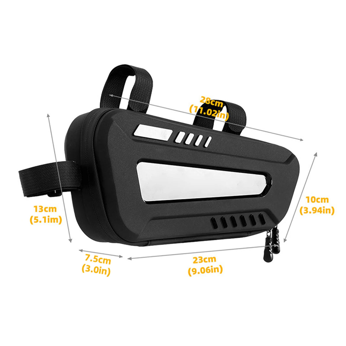 Bike Frame Triangle Bag &ndash; Hard Exterior TPU Protection black